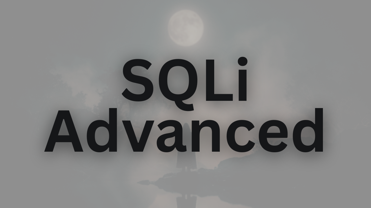 Advanced SQL injection